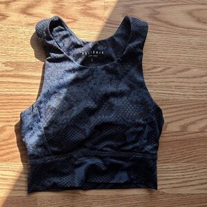 Anthropologie All Fenix Python Snakeskin Yoga Racerback Sports Bra Small
